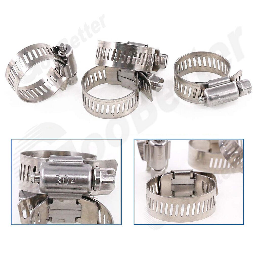 81 x hose clamps set hose ties pipe clamps stainless steel hose clamps - HomeDIYer