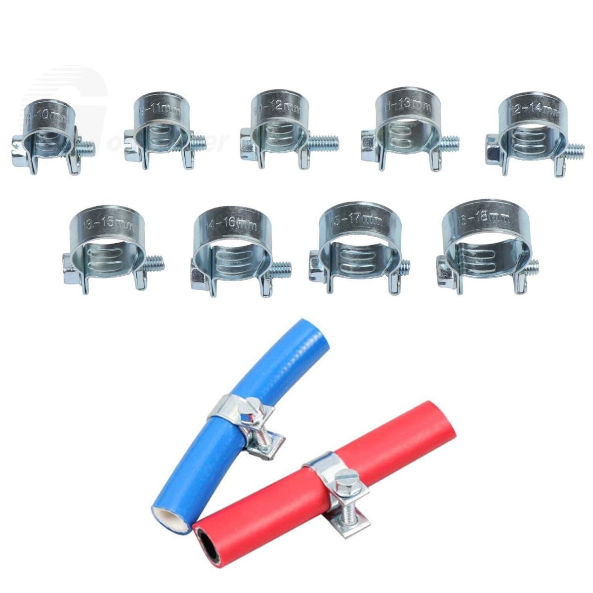 135x hose clamps mini clamps 8 - 18mm hose clamps clamps assortment set - HomeDIYer
