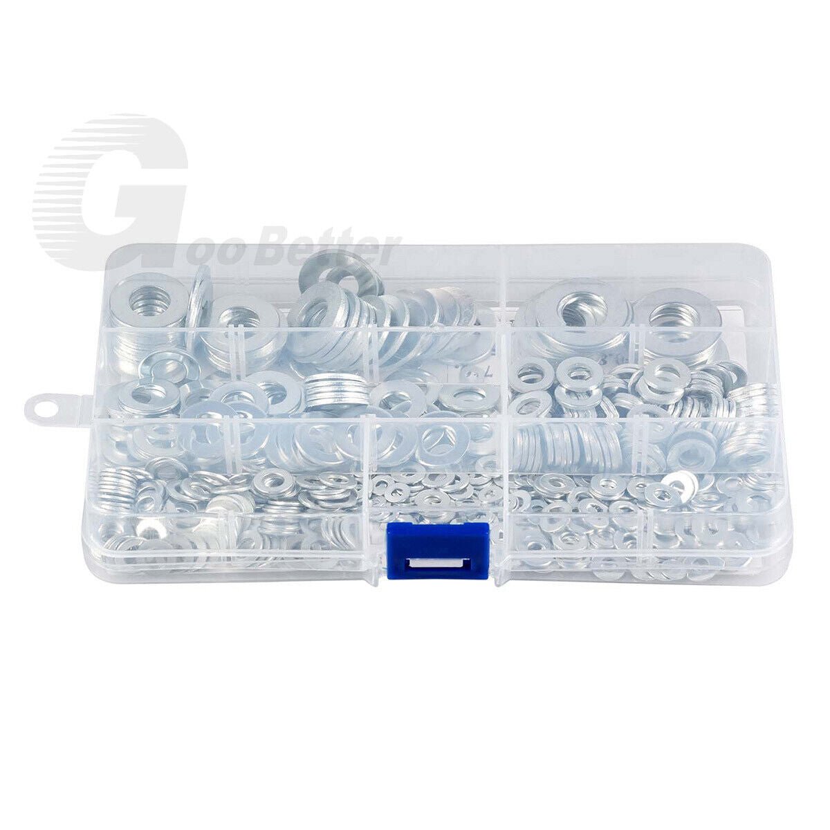 495Pcs M3 - M12 Flat Washers Assortment Zinc Plated For Metric Bolts & Screws Kit - HomeDIYer