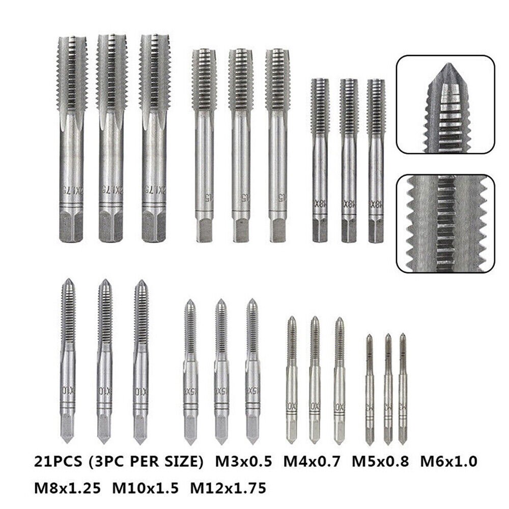 Experience Unmatched Quality and Durability with the Metric Tap and Die Set - A Comprehensive 32 - Piece Tool Kit for Precision Threading and Rethreading - HomeDIYer