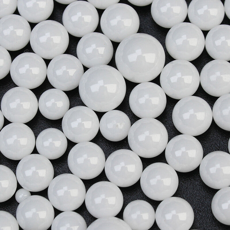 Zirconia balls installed in high-speed dental handpiece bearing assembly