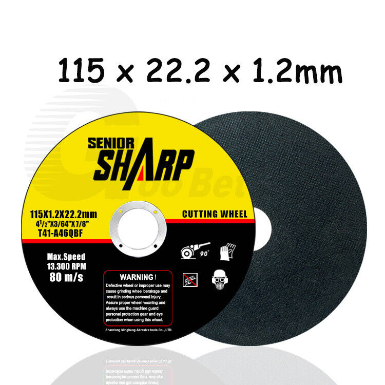 10Pcs Cutting Disc 115mm 4.5" Ultra Thin 1.2mm Metal Cutting Blade Angle Grinder