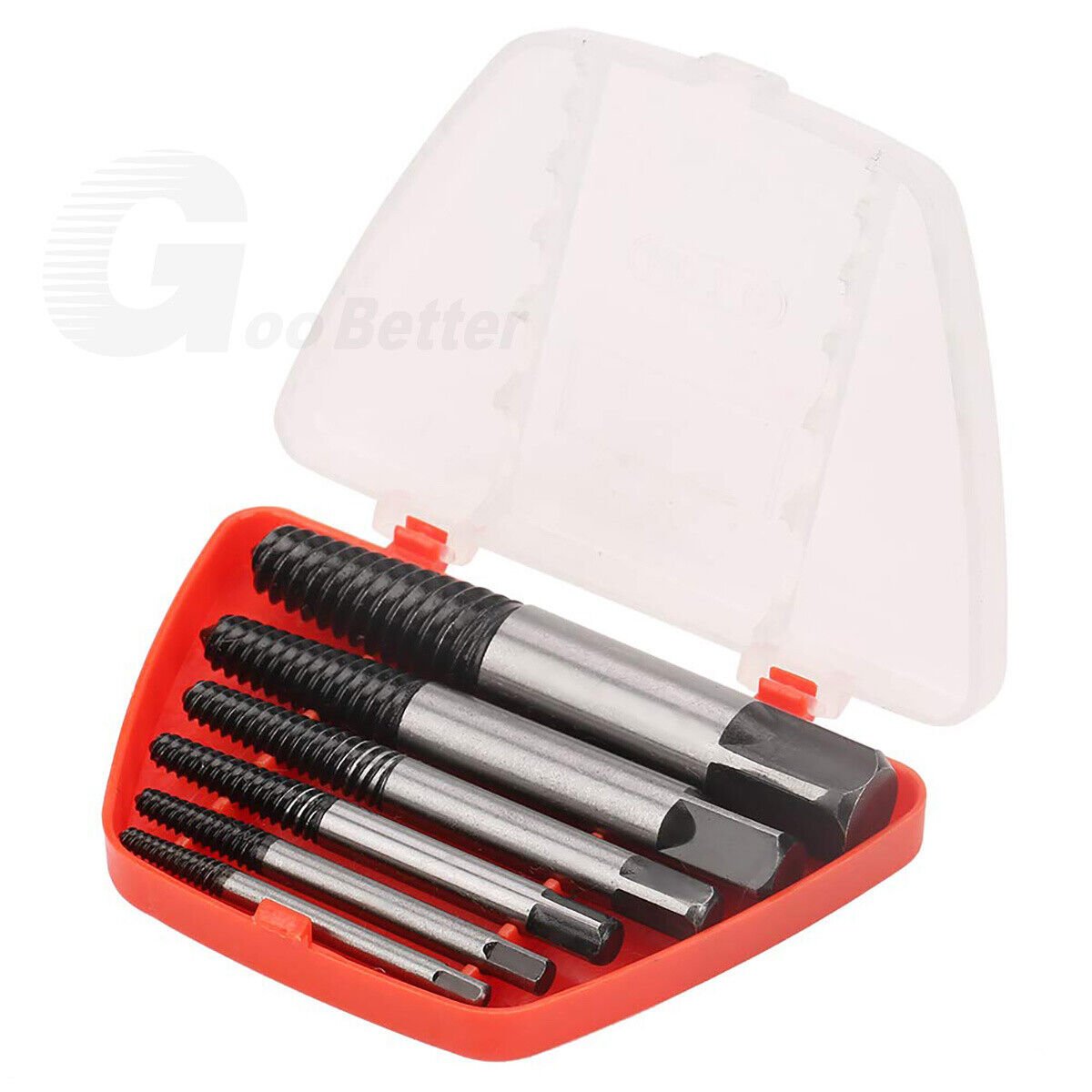 6Pcs Screw Extractor Set Drill Bits 1 - 6 Out Broken Damage Screws Bolt Remover - HomeDIYer