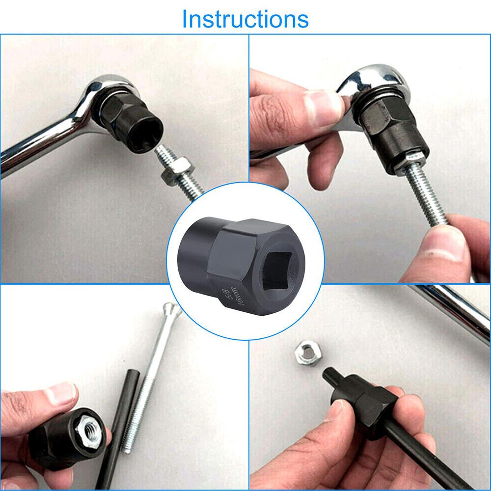 13PCS 3/8” screw extractor socket wrench set extractor link Extractor - HomeDIYer