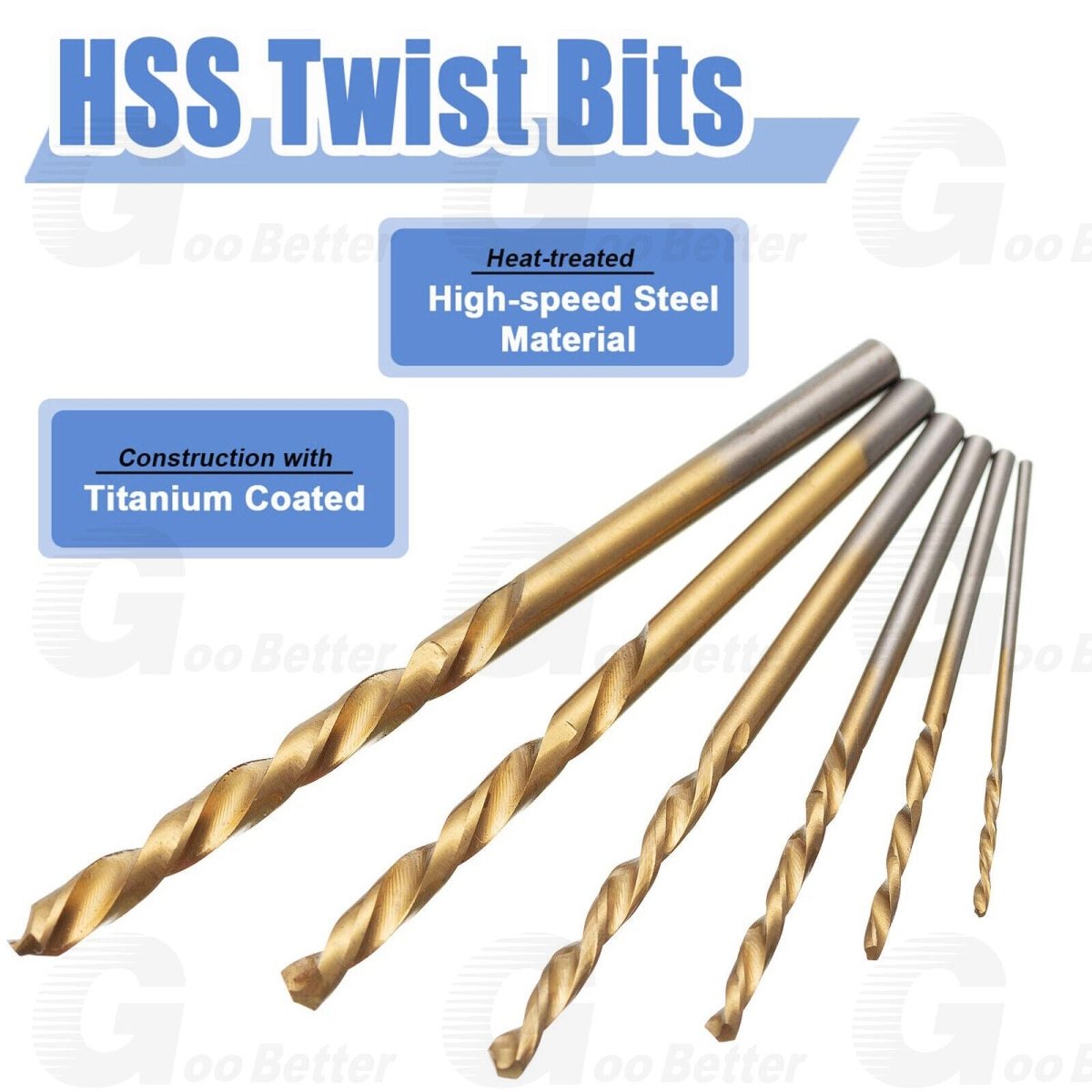 50PCS Mini Micro Round Shank Drill Bits Set Small Precision HSS Twist Drill Bits - HomeDIYer