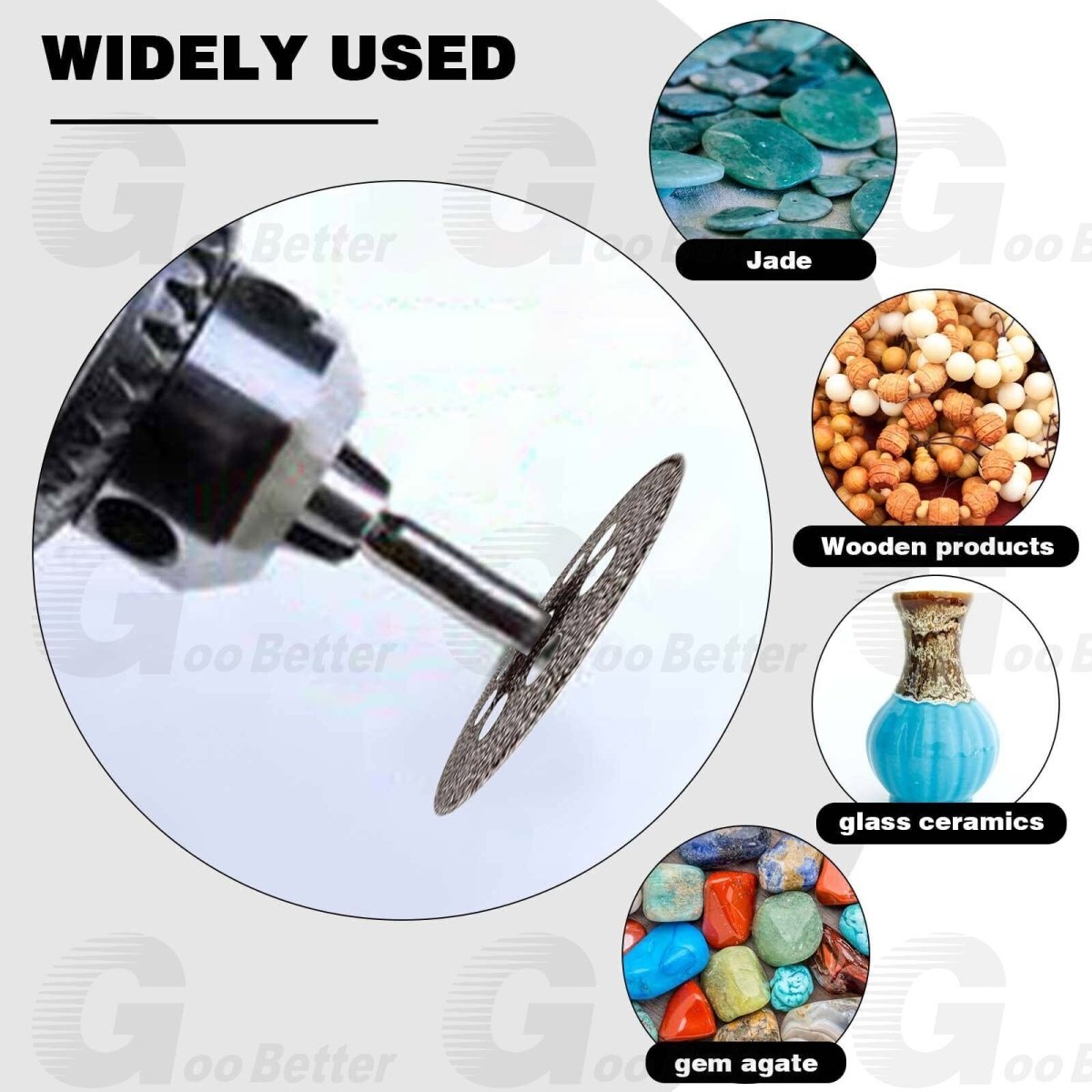 50pcs Diamond Cutting Wheel For Dremel Rotary Tool Die Grinder Metal Cut Off Disc - HomeDIYer