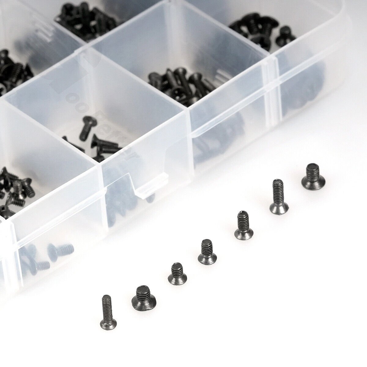 300Pcs M2/M2.5/M3 Cross Head Countersunk Screw Black Set for Computers Notebooks - HomeDIYer