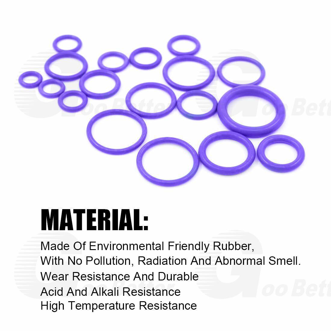 270x O - Ring Assortment Set A/C System R134a Automotive Seal Rubber Gasket Kit - HomeDIYer