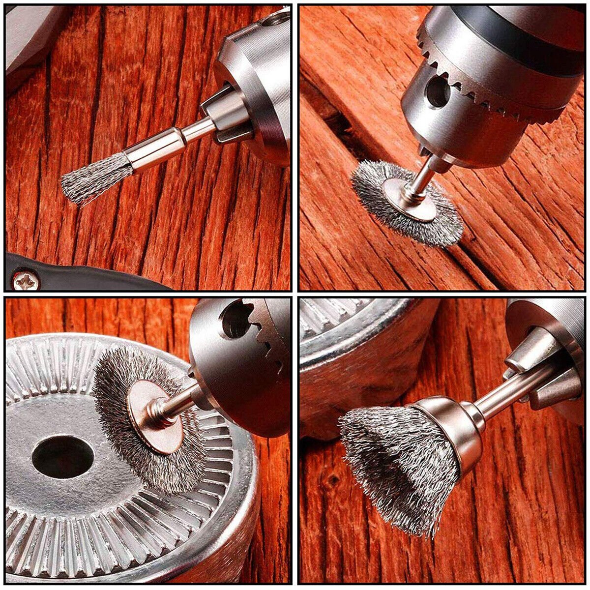 45x Wire Brush Set Disc Brush Wire Brush Wheel Brush For Dremel Sanders - HomeDIYer