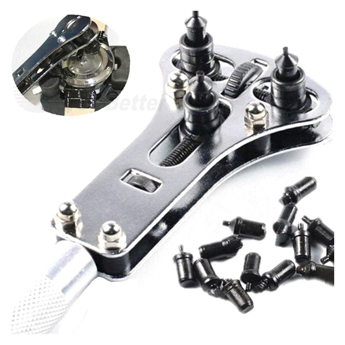 19x Watch Repair Tool Back Case Opener New Wrench Maker Screw Cover Remover Kit - HomeDIYer