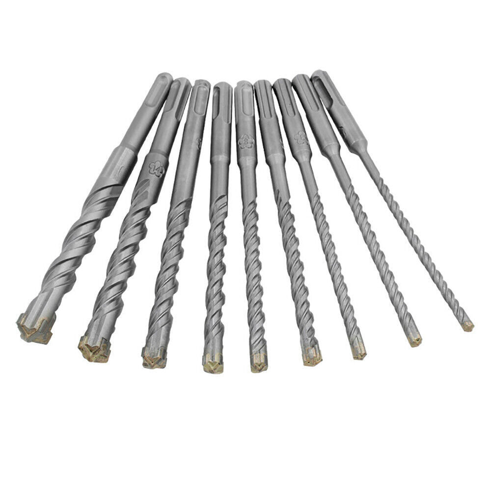 9PCS SDS - plus concrete drill bit set drill bit masonry drill bit set hammer drill bit 5MM - 16MM - HomeDIYer