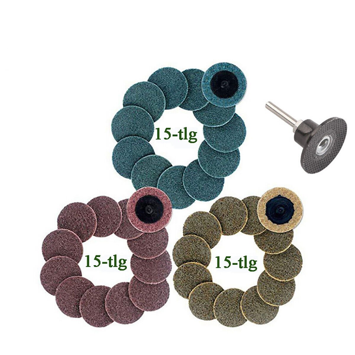 46x Non - Woven Abrasive Discs Non - Woven Abrasive Cleaning Discs Polishing Disc - HomeDIYer