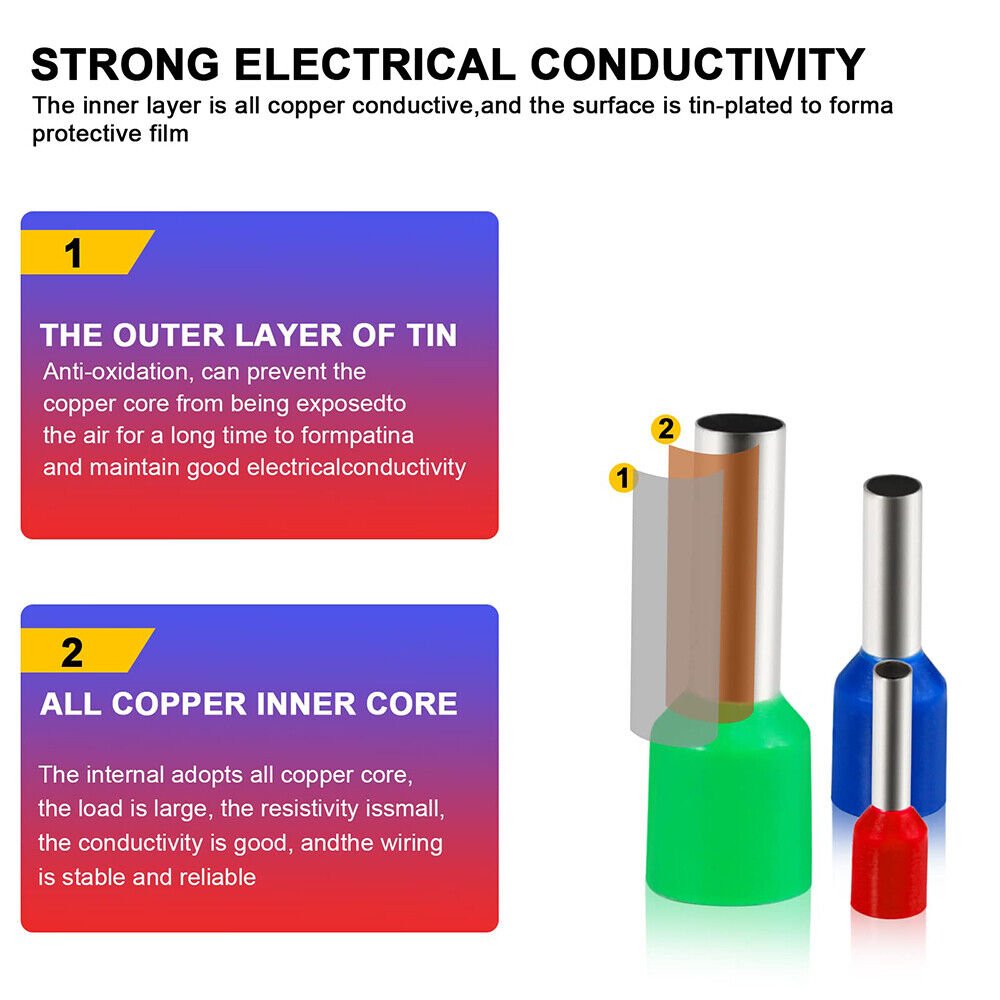 1800 crimping pliers wire end ferrule set 0.5mm - 10mm² wire end ferrule pliers pliers - HomeDIYer