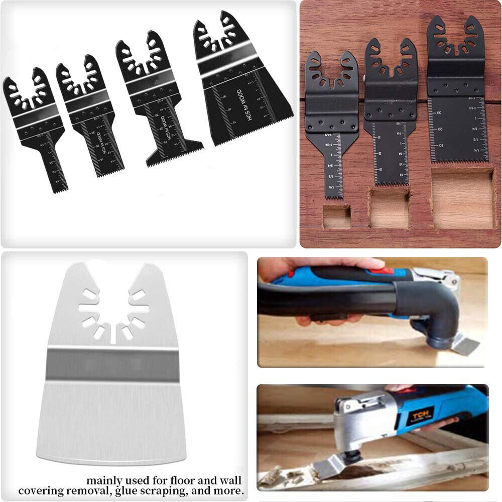 31Pcs Oscillating Saw Blades Multi Tool Blades Quick Release for Wood Cutting - HomeDIYer