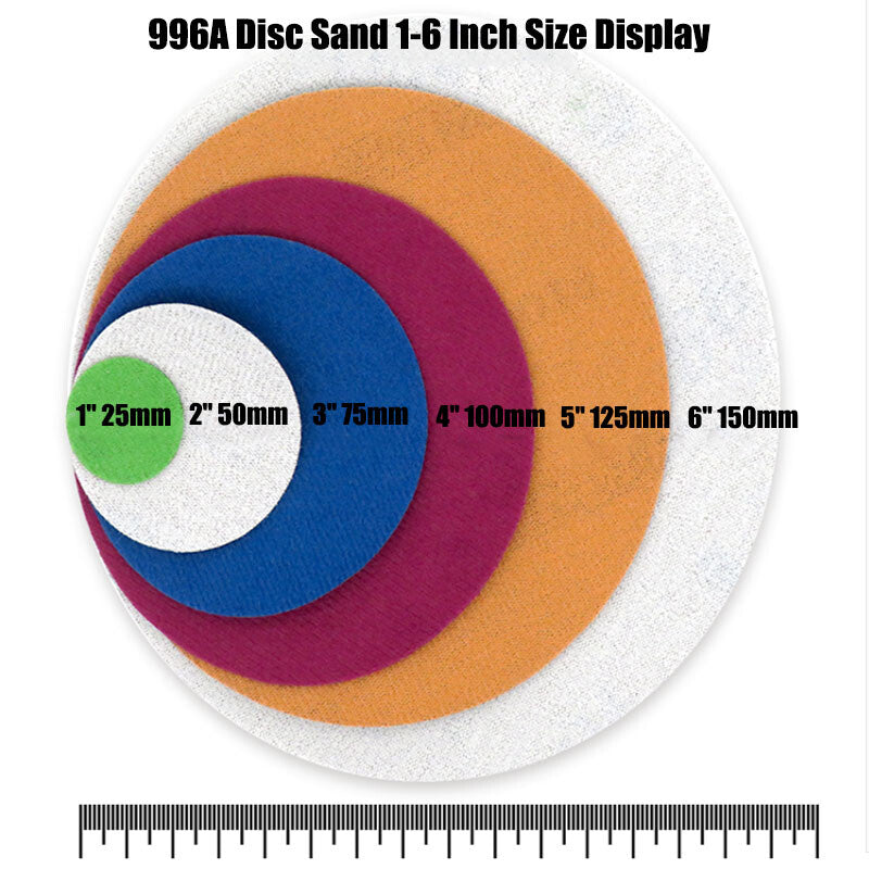 2" Inch 50mm Wet And Dry Sandpaper Grit 60# ~10000# Hook&Loop Sanding Discs Pads