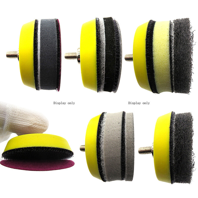 Stacked 2"-6" Sanding Backing Pads - Hook Loop Set for HomeDIYer Bulk Use