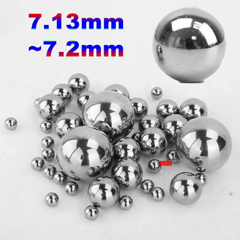 HomeDIYer G10 Grade High Precision Solid Steel Bearing Balls 7.13-7.2mm