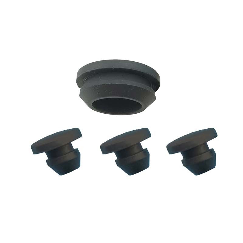 Black Snap-on Hole Plug Silicone Rubber Blanking End Caps Seal Stopper 2.5~14mm