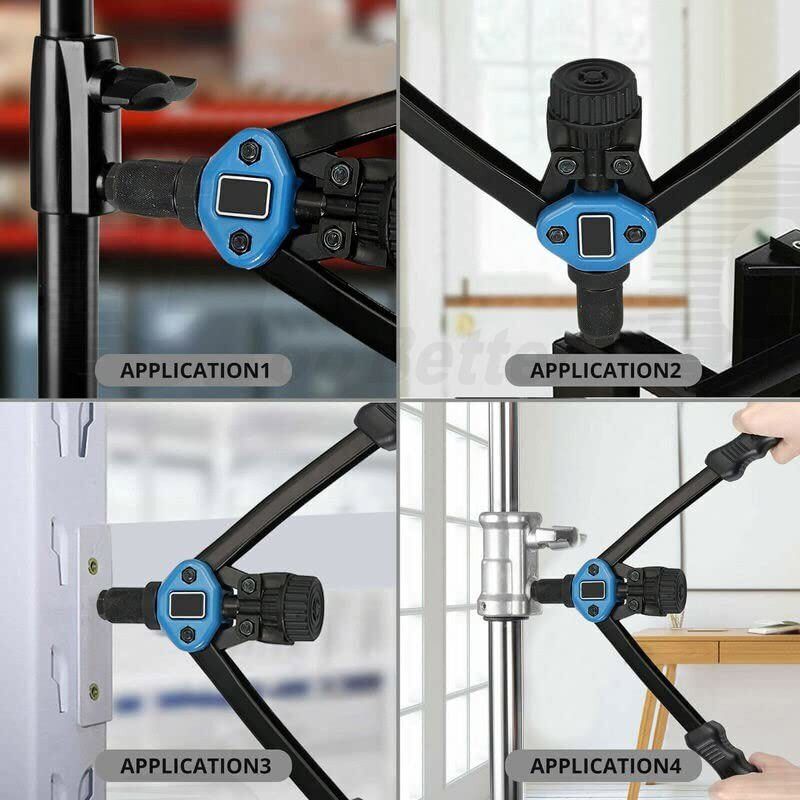 13'' Rivet Gun Kit Rivnut Thread Setting Tool Nut Setter NutSert Metric 110PCS - HomeDIYer