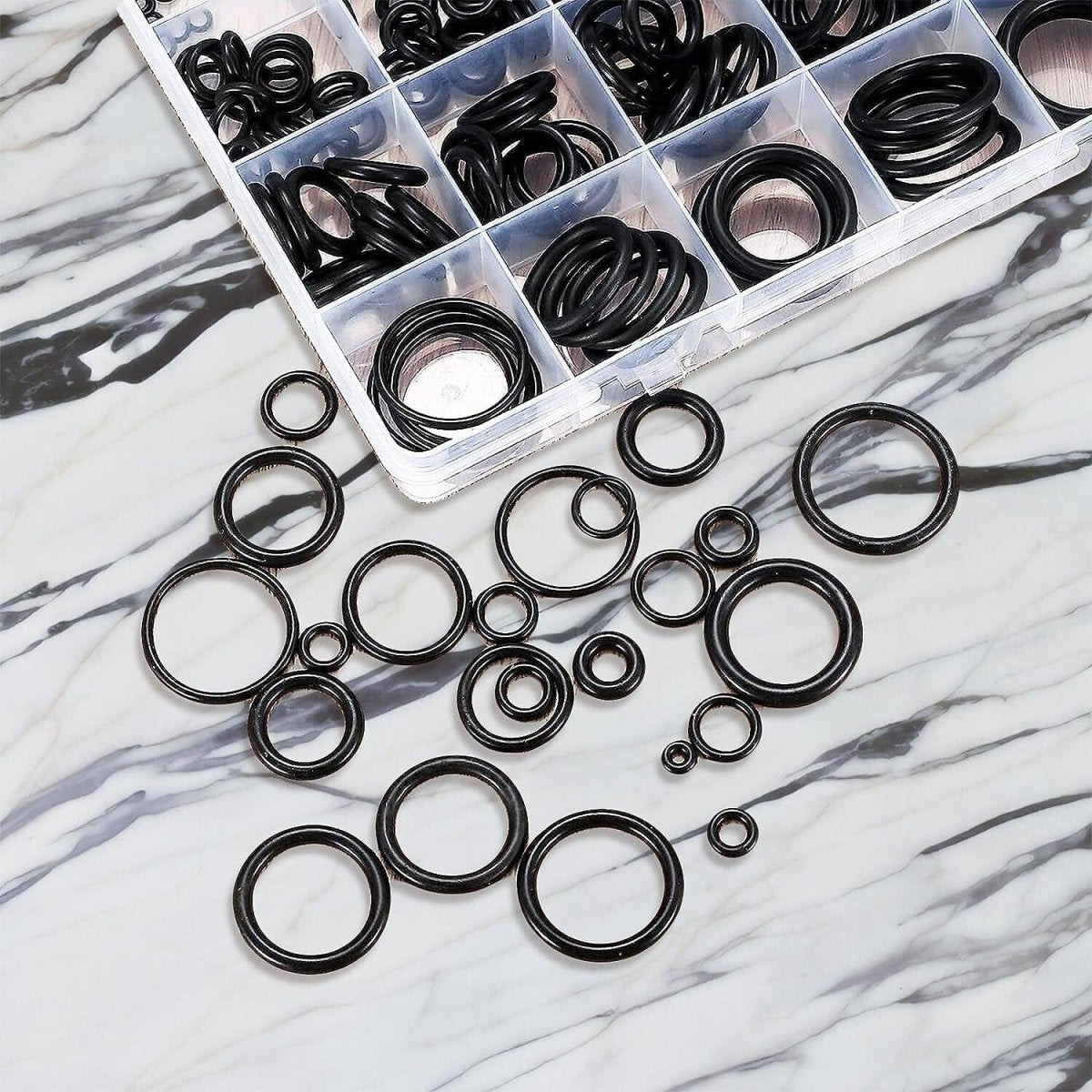 O Ring Assortment Rubber Sealing Rings Set O - Rings Oring Seal 1200 Pieces 6 - 28mm - HomeDIYer