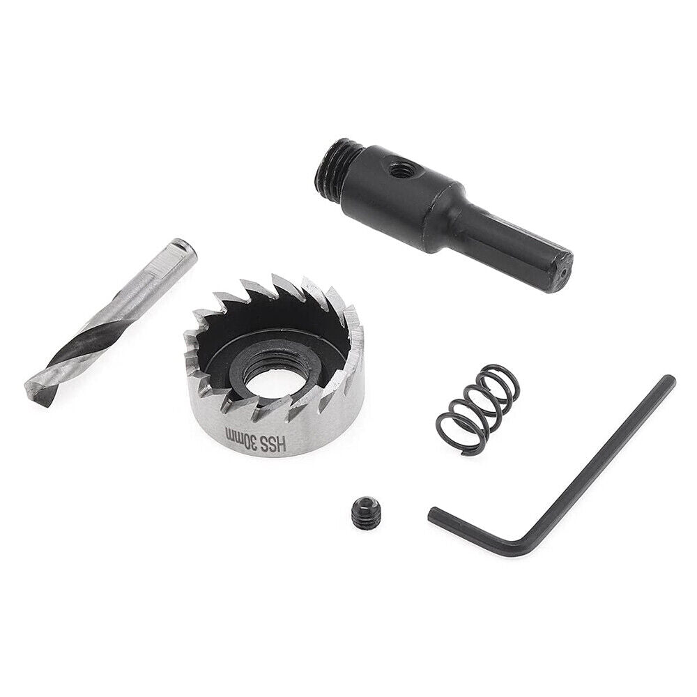 5pcs 16 - 30mm HSS Drill Bit Hole Saw Tooth Set Stainless Steel Metal Alloy Cutter - HomeDIYer