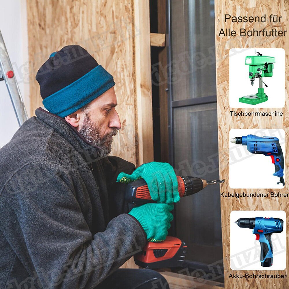 7PCS wood drill bit set Wood twist drill with center point Ø 4 - 12mm drill bit set - HomeDIYer