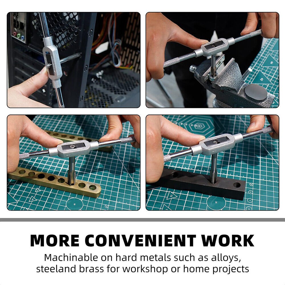Experience Unmatched Quality and Durability with the Metric Tap and Die Set - A Comprehensive 32 - Piece Tool Kit for Precision Threading and Rethreading - HomeDIYer
