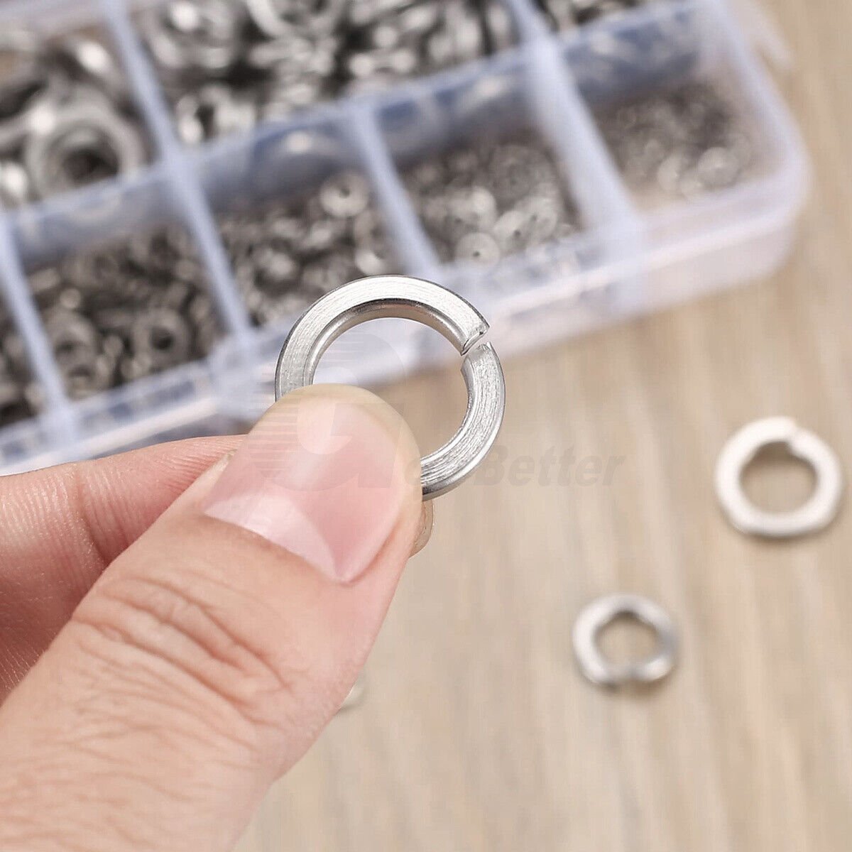 395Pcs Split Spring Washers Metric M4 - M12 Stainless Steel Set For Bolts & Screws - HomeDIYer