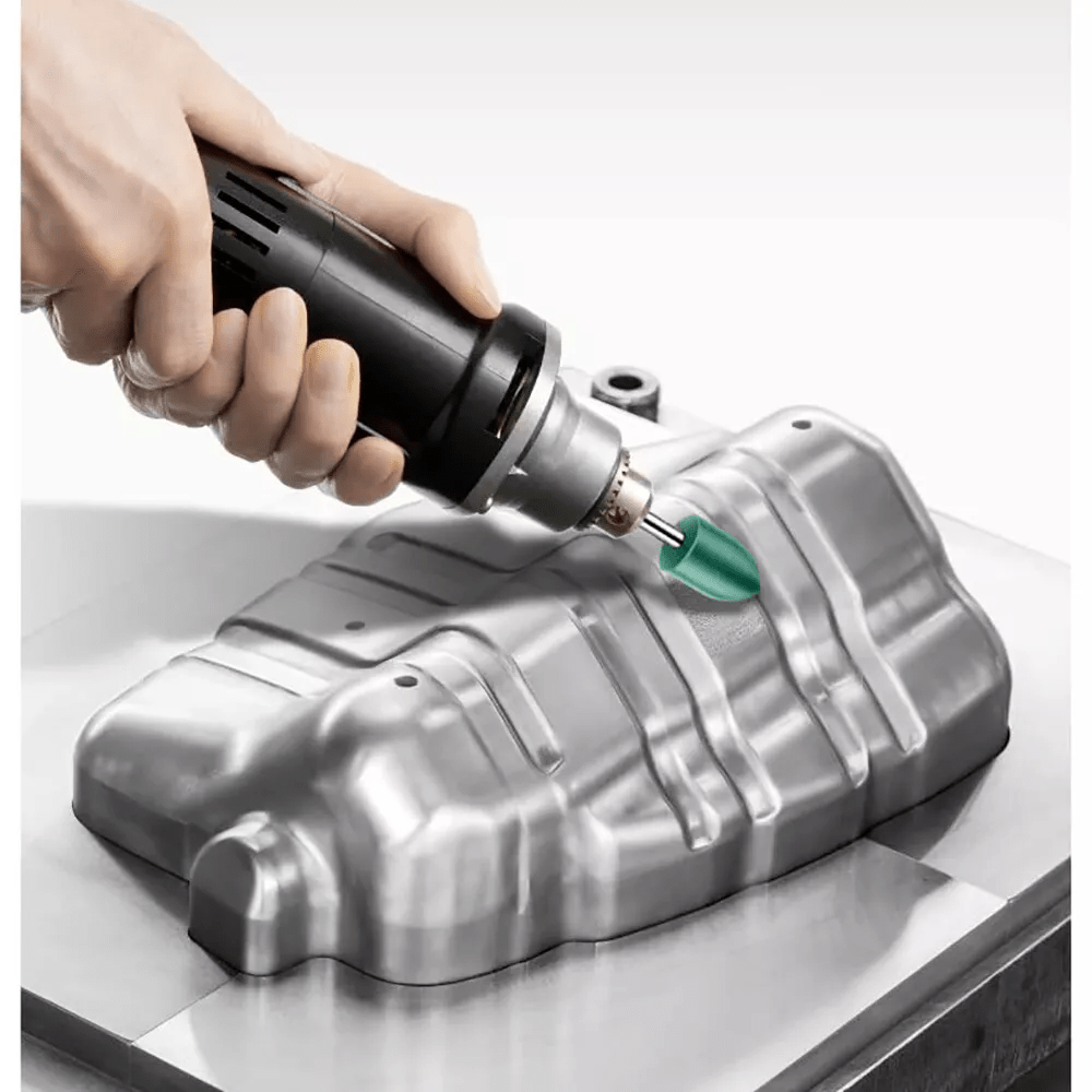 100pcs Rubber Grinding Head Polishing Burr Bit Mounted Kit For Dremel 1/8'' Shank - HomeDIYer