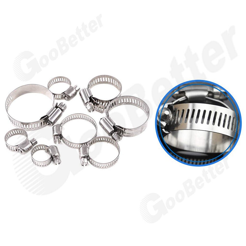 81 x hose clamps set hose ties pipe clamps stainless steel hose clamps - HomeDIYer