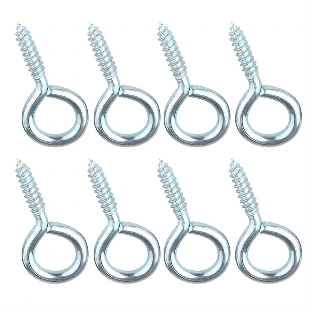 280 Pcs Eyebolts Galvanized Eyebolts Screw Hooks Eye Hooks Wooden Thread - HomeDIYer