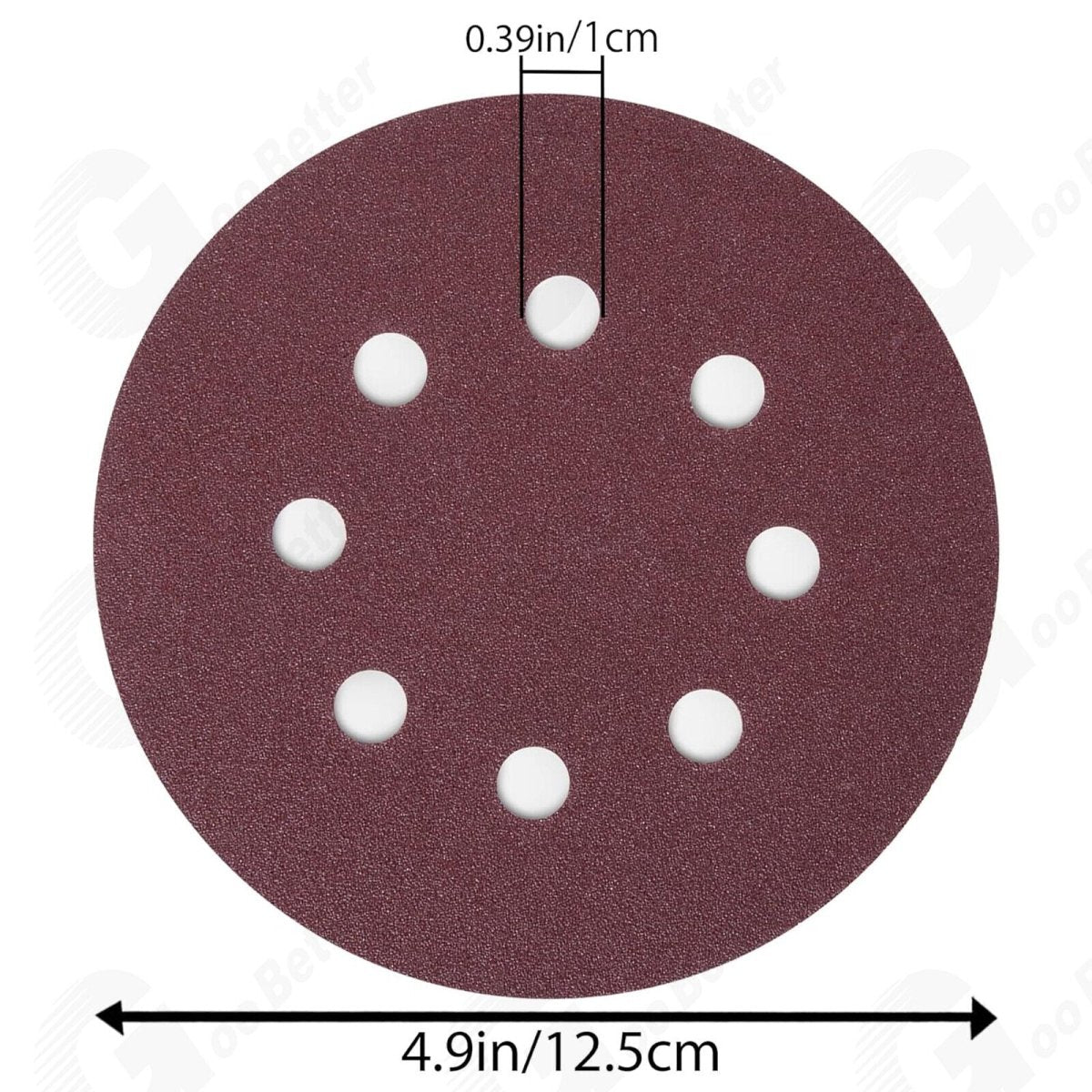 150pcs 5 Inch 8 Hole Dustless Hook and Loop Sanding Disc Sander Round Sandpaper - HomeDIYer