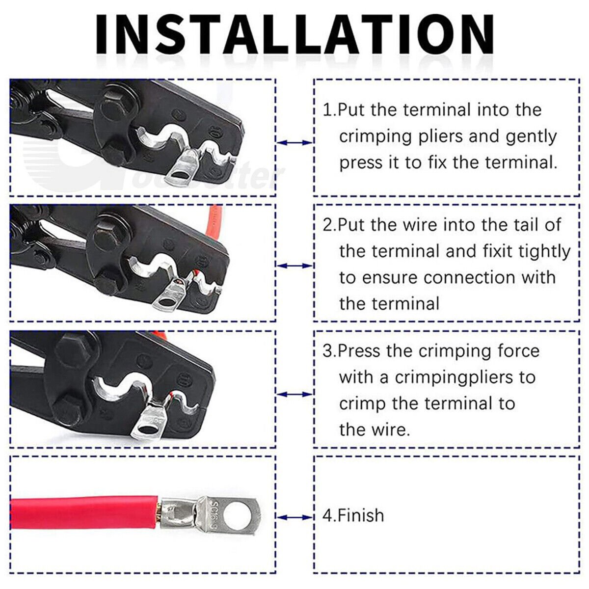 140x tubular cable lugs + insulating sleeves assortment ring eyelets ring tongues cable lug set - HomeDIYer