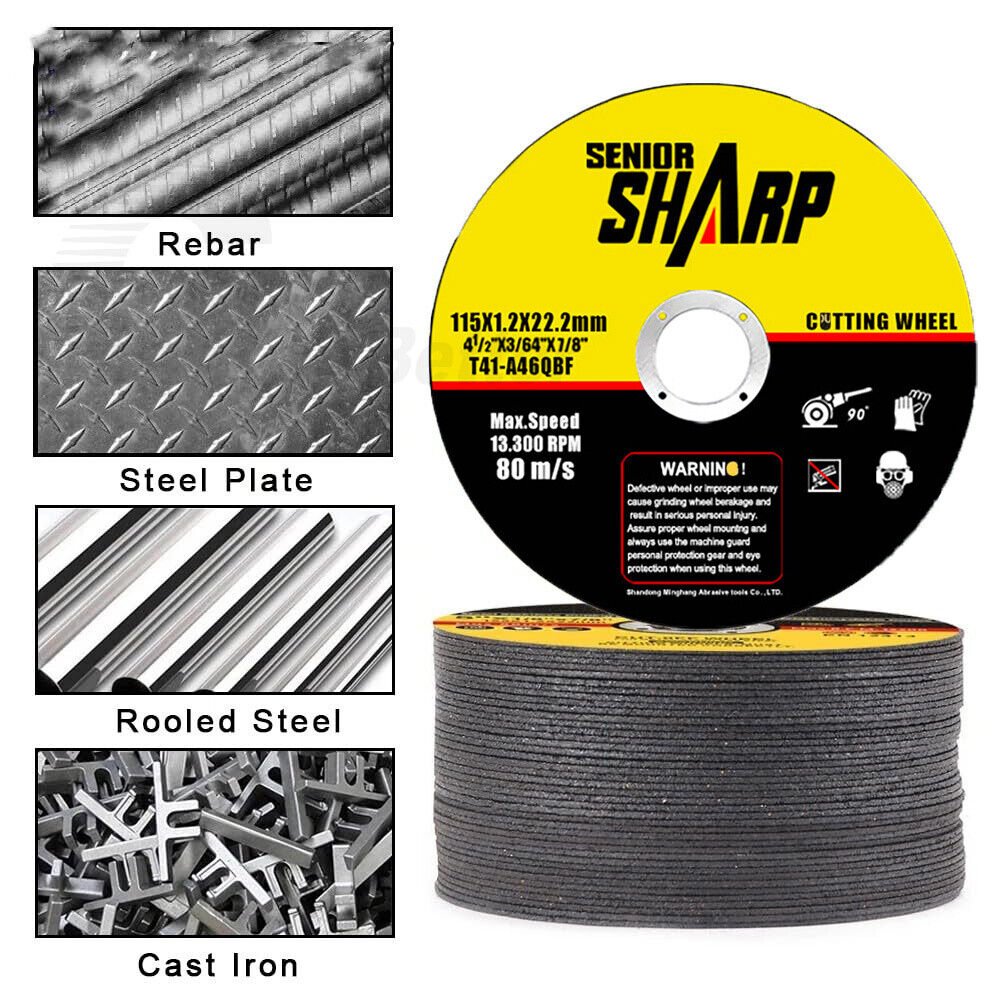 10Pcs Cutting Disc 115mm 4.5" Ultra Thin 1.2mm Metal Cutting Blade Angle Grinder - HomeDIYer