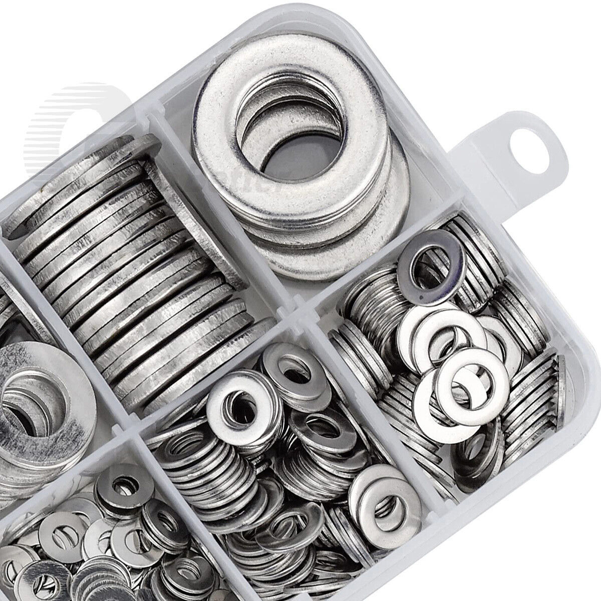 495Pcs M3 - M12 Flat Washers Assortment Zinc Plated For Metric Bolts & Screws Kit - HomeDIYer