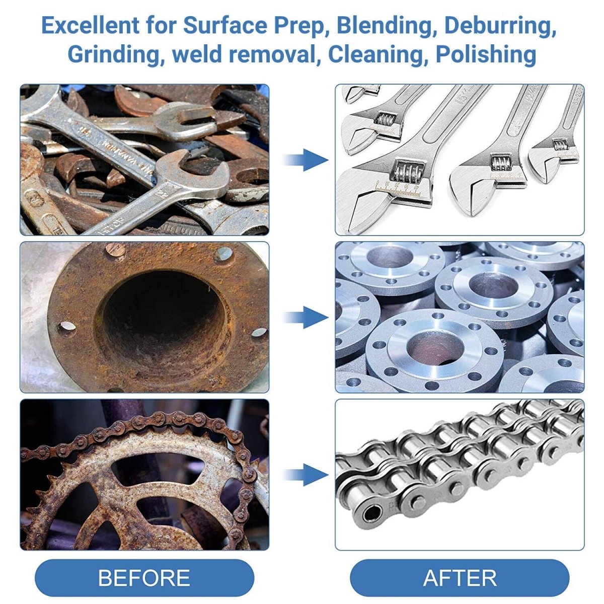 71PCS 50mm Mini Flap Discs | Metal Wood Steel Sanding Kit - HomeDIYer