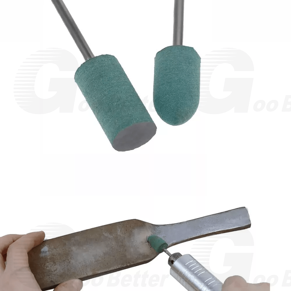 100pcs Rubber Grinding Head Polishing Burr Bit Mounted Kit For Dremel 1/8'' Shank - HomeDIYer