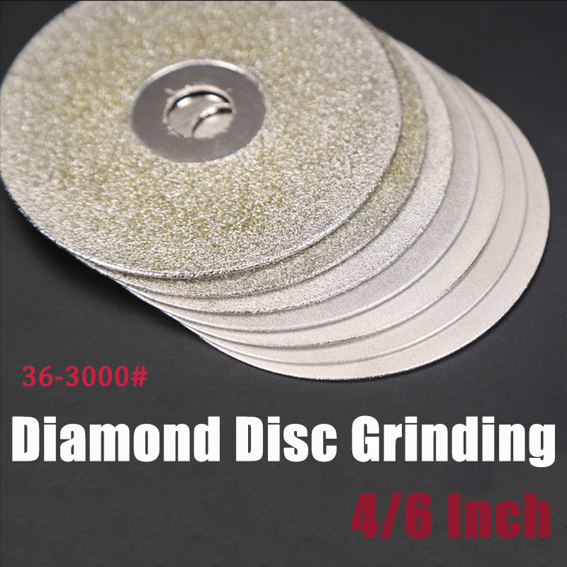 4"/6" Diamond Plating Disc Saw Blade Sanding Polishing Disc For Angle Grinder 1pcs
