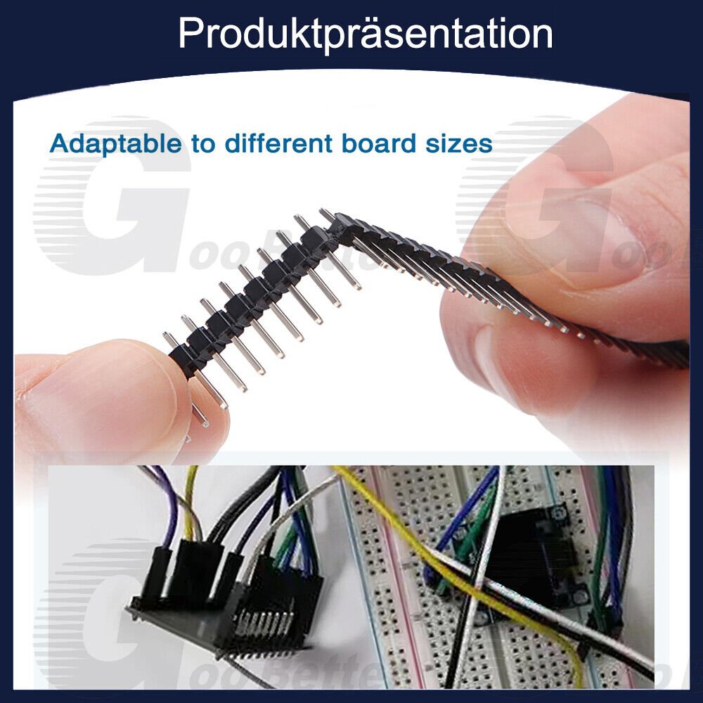 120pcs pin header set 2.54mm iron 40 pins connector strip pin header connector - HomeDIYer