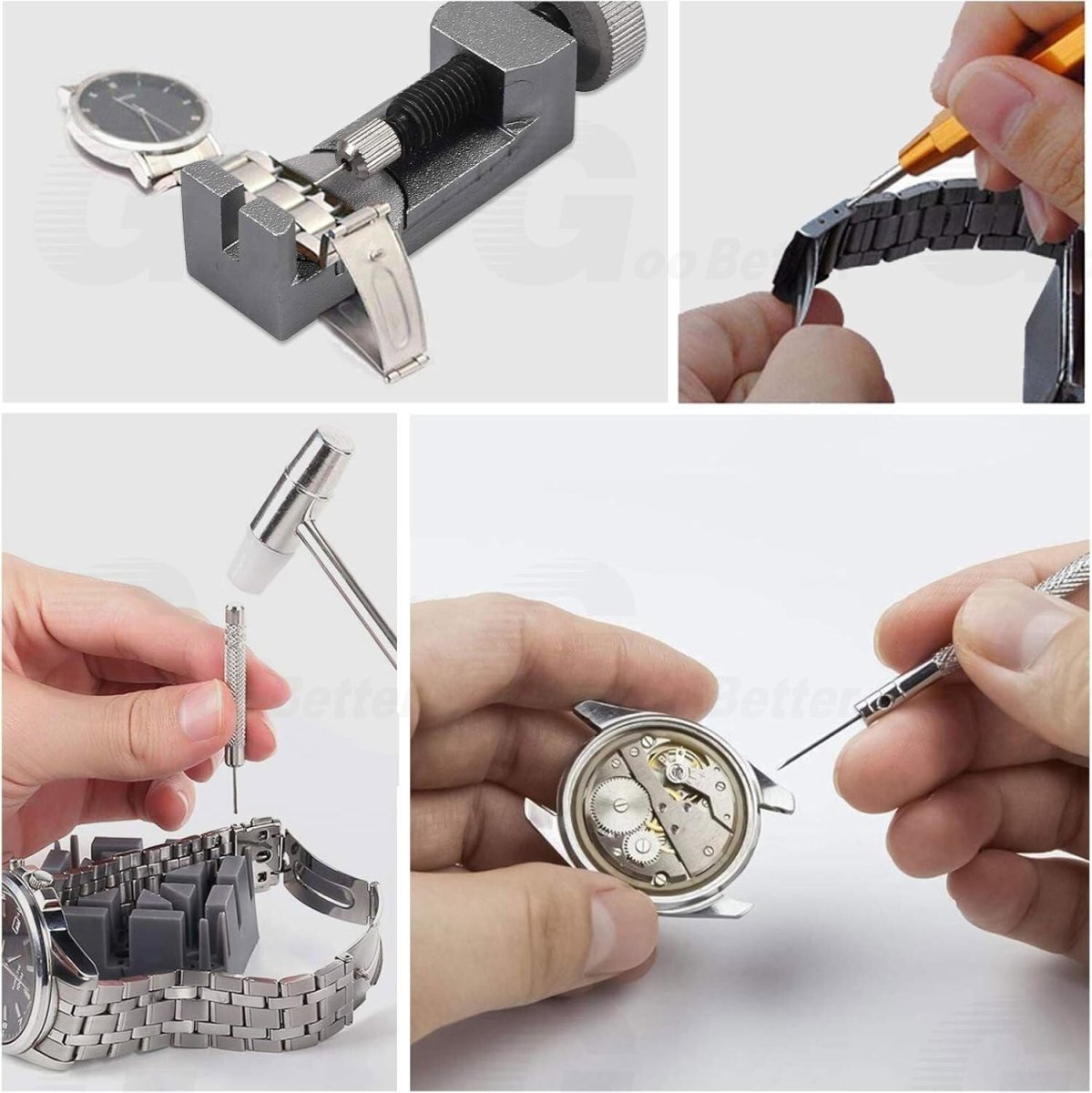 147 PCS Watch Repair Kit Watchmaker Back Case Remover Opener Link Pin Spring Bar - HomeDIYer