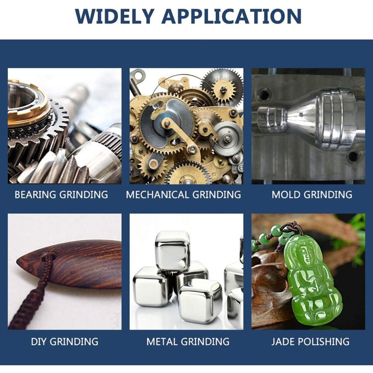 100x Rotary Mounted Abrasive Grinding Stone Point Wheel Bits Set For Dremel Tool - HomeDIYer