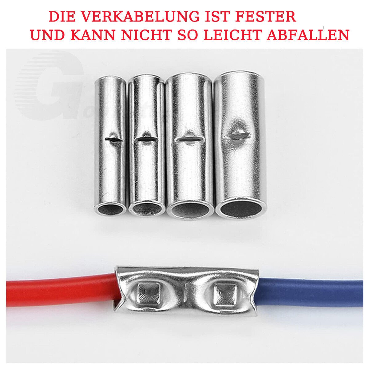 200PCS Butt connector Crimp connector Uninsulated blank Press connector Cable connector - HomeDIYer