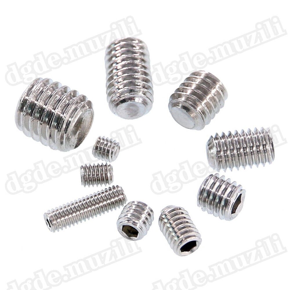 220 Pcs Set Screws Assortment M3 - M8 Stainless Steel A2 Hexagon Socket Grub Screws - HomeDIYer