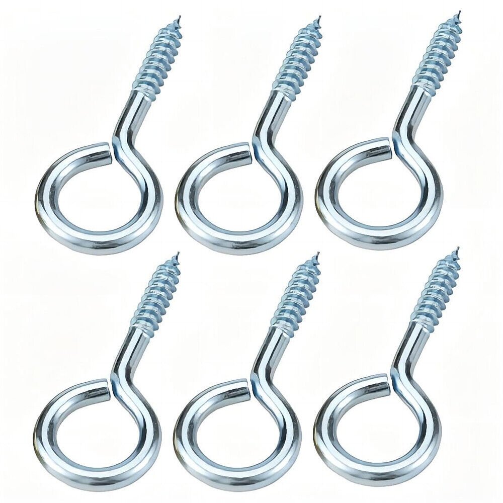 280 Pcs Eyebolts Galvanized Eyebolts Screw Hooks Eye Hooks Wooden Thread - HomeDIYer