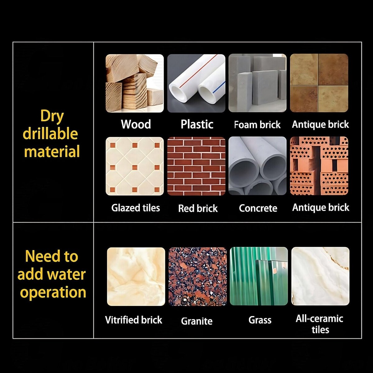 7PCS Drilling Tool Cross Alloy Drill Bits Set Hole Opening Efficient Universal - HomeDIYer