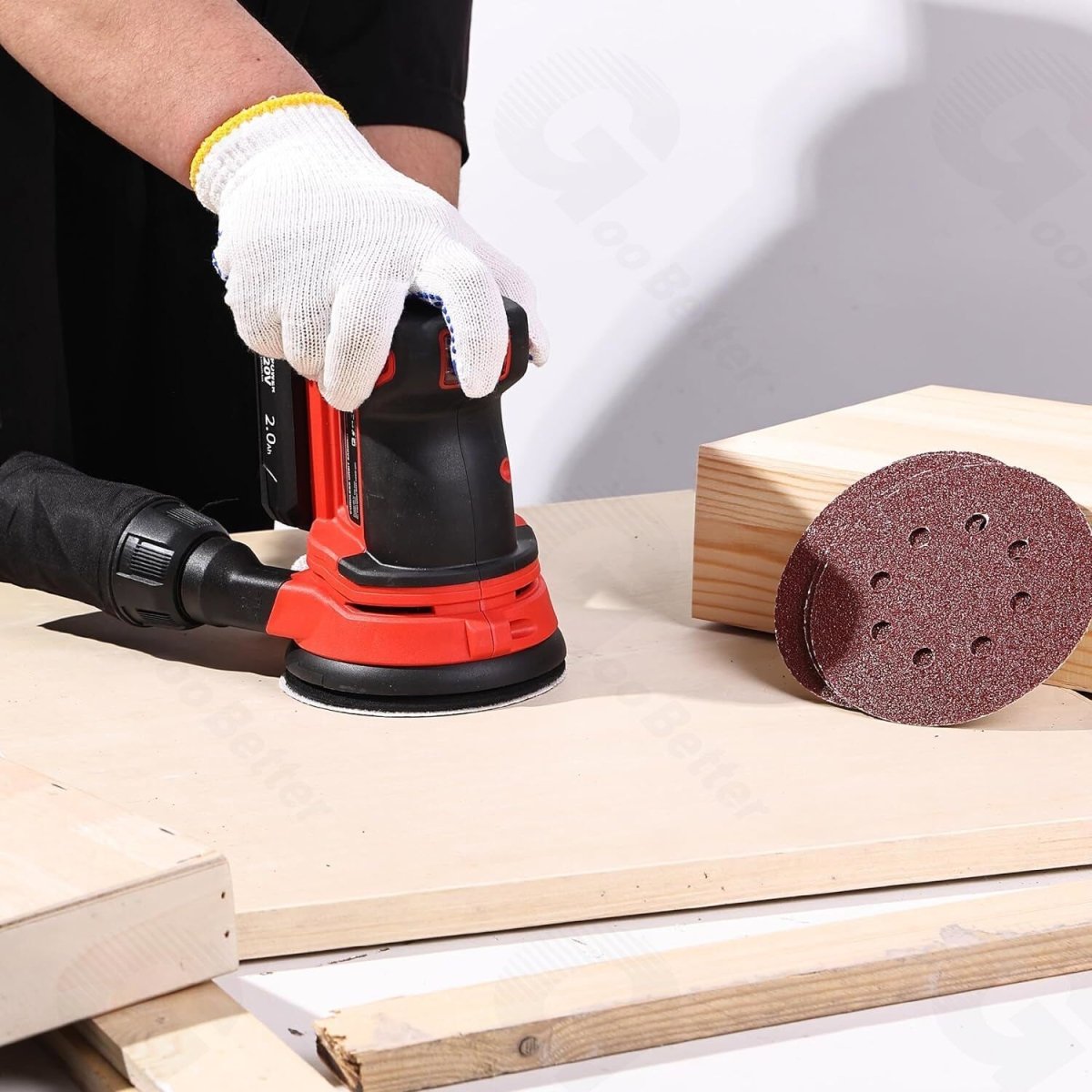 100Pcs 40 to 800 Grit Sanding Discs 5 inch 8 - Hole Hook Loop Orbital Sander Paper - HomeDIYer