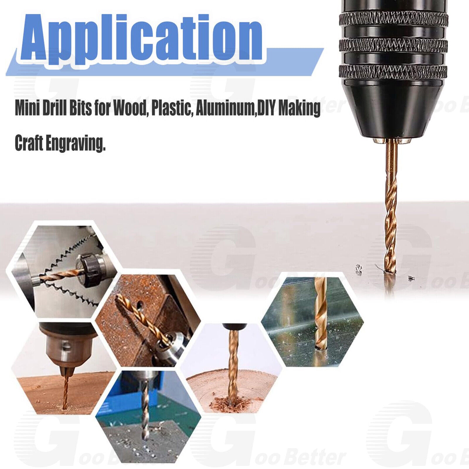 50PCS Mini Micro Round Shank Drill Bits Set Small Precision HSS Twist Drill Bits