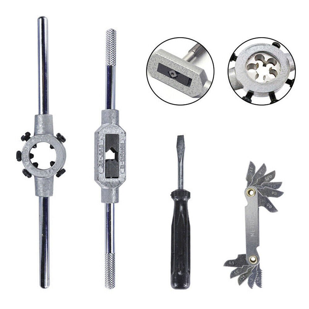 Experience Unmatched Quality and Durability with the Metric Tap and Die Set - A Comprehensive 32 - Piece Tool Kit for Precision Threading and Rethreading - HomeDIYer