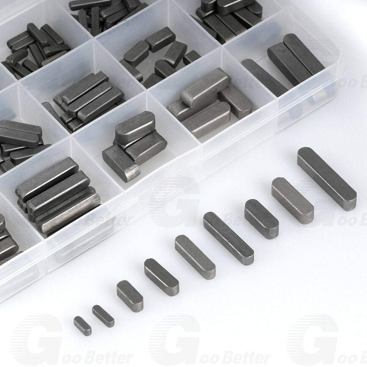 175pc Sae Keystock Bar Assortment Lock Pulleys Gears Square Key Stock Keyway Set - HomeDIYer