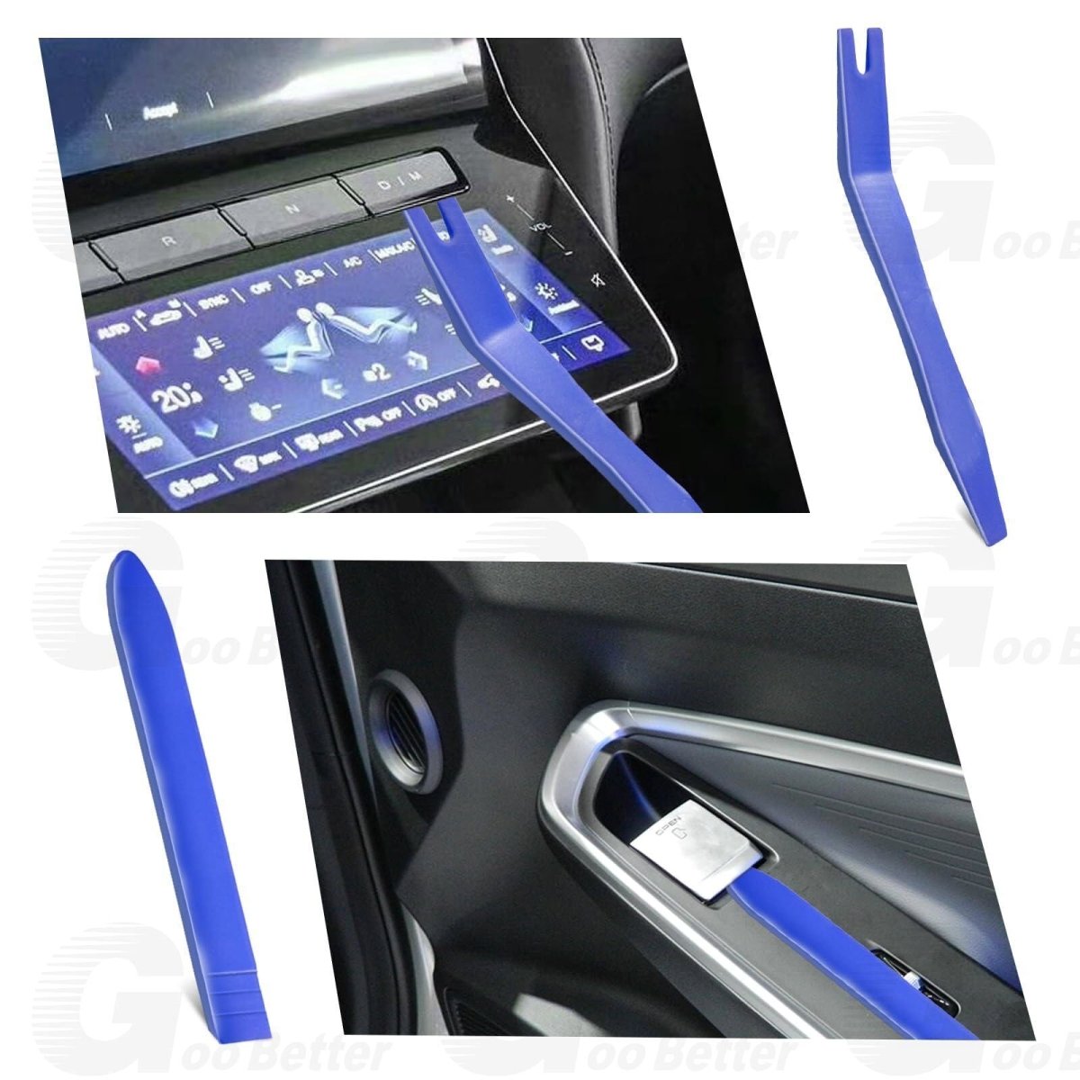 5Pcs Car Trim Removal Tool Kit Pry Bar Panel Door Interior Clip Hand Tools Set - HomeDIYer